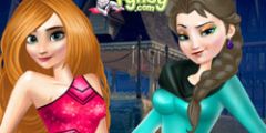 Elsa ve Anna Giydir oyunu Resim fotoğraf